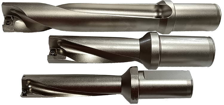 5D U drill , 3D U drill and 4D U drill product photographs