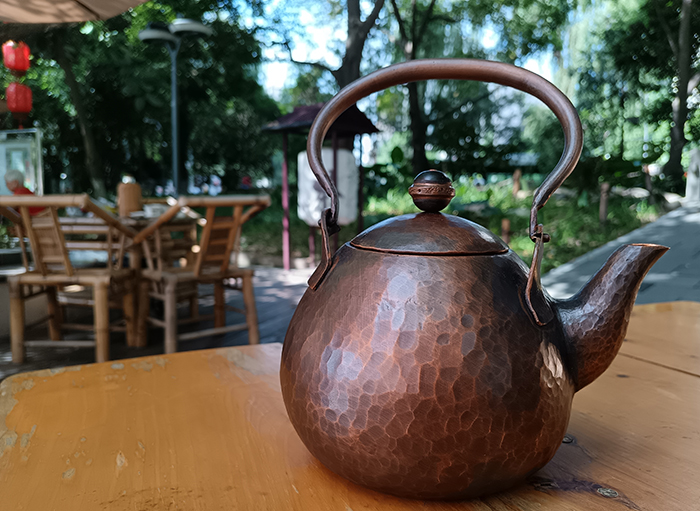 Copper teapot