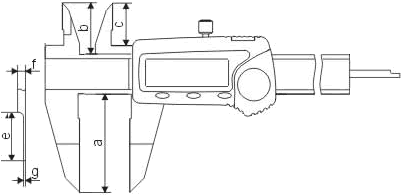 Blade digital caliper