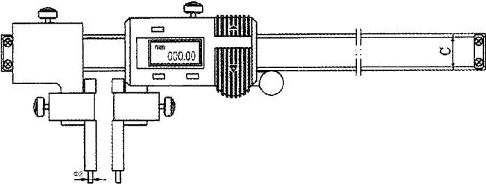 Digital centerline caliper,measuring distance tools