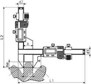 Digital gear tooth calipers