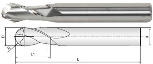 Solid Carbide End Mill MN for aluminum alloys