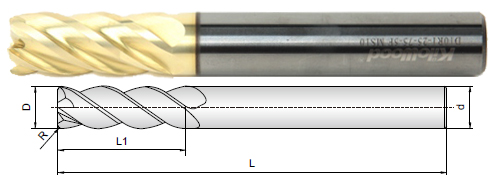 Carbide End Mills MS for heat-resisting alloys