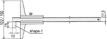 Vernier depth gauges