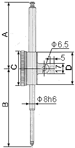 0-100mm Dial Indicator sketch