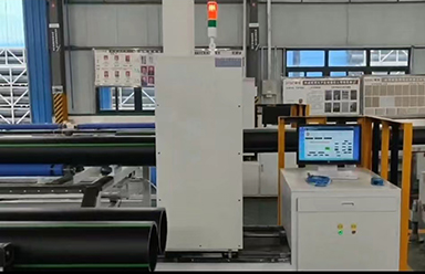 pipeline automatic measuring machine on the production site.