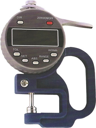 Digital thickness gage