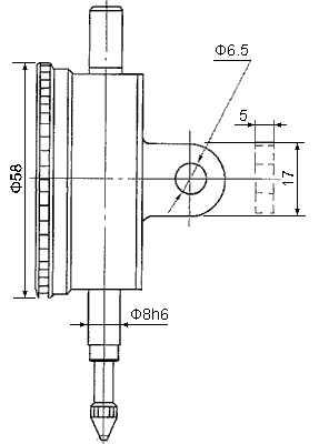 precision dial indicator sketch