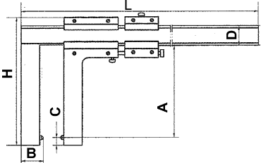 vernier caliper with point