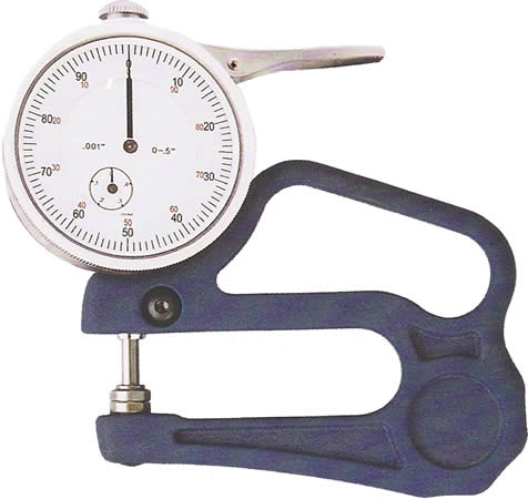 Dial thickness gage