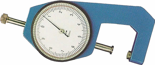 Leather thickness gauge